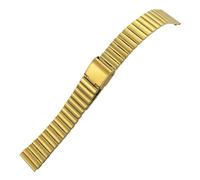 TLCBAZCF Correa de reloj de acero inoxidable en plata y oro rosa de 10 mm, 12 mm y 14 mm, compatible con correas de reloj Oris, Tissot, Hamilton y Longines de 16 mm, 18 mm y 20 mm.(Gold,14mm)