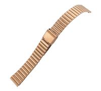 TLCBAZCF Correa de reloj de acero inoxidable en plata y oro rosa de 10 mm, 12 mm y 14 mm, compatible con correas de reloj Oris, Tissot, Hamilton y Longines de 16 mm, 18 mm y 20 mm.(Rose Gold,14mm)