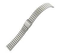 TLCBAZCF Correa de reloj de acero inoxidable en plata y oro rosa de 10 mm, 12 mm y 14 mm, compatible con correas de reloj Oris, Tissot, Hamilton y Longines de 16 mm, 18 mm y 20 mm.(Silver,20mm)