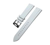 TLCBAZCF Correa de reloj de caucho natural FKM Fluororubber de 21 mm y 22 mm compatible con Breitling Superocean Avenger Heritage Correa de reloj suave con hebilla plegable(GREEN BLUE,22mm)