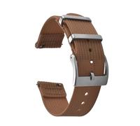TLCBAZCF Correa de reloj de nailon de liberación rápida: banda duradera con textura acanalada de dos piezas de 18 mm, 20 mm y 22 mm, compatible con relojes tácticos(Brown,22mm)