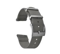TLCBAZCF Correa de reloj de nailon duradera de dos piezas, banda con textura acanalada de liberación rápida, Compatible con relojes tácticos de 18mm, 20mm y 22mm(Grey,22mm)