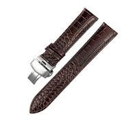 TLCBAZCF Correa de reloj de piel de vacuno con patrón de cocodrilo de 19 mm, 20 mm, 21 mm, 22 mm, compatible con 5 correas de reloj SKX Hamilton Certina Tissot, 20mm
