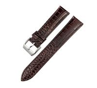 TLCBAZCF Correa de reloj de piel de vacuno con patrón de cocodrilo de 19 mm, 20 mm, 21 mm, 22 mm, compatible con 5 correas de reloj SKX Hamilton Certina Tissot, 21mm