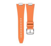TLCBAZCF Correa de reloj de silicona de 27 mm compatible con pulsera de hombre Tissot PRX FKM(Orange)