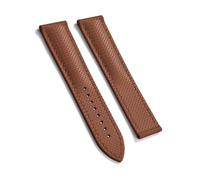 TLCBAZCF Correa de reloj FKM con patrón tropical universal de 20 mm y 22 mm Correa de reloj desplegable de buceo de liberación rápida compatible con pulsera Omega Rolex Tissot me(Brown-NO Buckle,20mm)