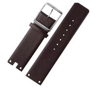 TLCBAZCF Correas de reloj de 22mm compatibles con CK K94231 K9423101, cuero duradero, suave, Compatible con correa de reloj Calvin Klein, pulsera for hombre(Brown-silver)