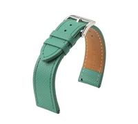 TLCBAZCF Correas de reloj de cuero compatibles con Samsung Galaxy Watch 3, 4, 5, correa for mujer y hombre, 18mm, 20mm, 22mm, 19mm, correa de cuero Epsom(Green ge line 1,20mm)