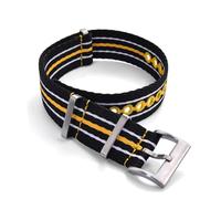 TLCBAZCF Glow in the Dark Nylon Correa 20mm 22mm Premium suave reemplazo correa compatible con hombres mujeres negro azul verde luminoso correa de reloj, 20mm, Acetato, Sin piedras preciosas