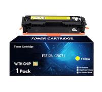 TLCGQF 207A Cartucho de Tóner para HP Color LaserJet Pro MFP M282nw M283fdn M283fdw M155/MFP M182nw/M183fw Impresora W2210A W2211A W2212A W2213A Cartuchos de Tinta,Amarillo