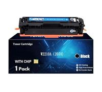 TLCGQF 207A Cartucho de Tóner para HP Color LaserJet Pro MFP M282nw M283fdn M283fdw M155/MFP M182nw/M183fw Impresora W2210A W2211A W2212A W2213A Cartuchos de Tinta,Negro