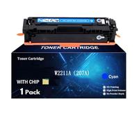 TLCGQF 207A Cartucho de Tóner para HP Color LaserJet Pro MFP M282nw M283fdn M283fdw M155/MFP M182nw/M183fw Impresora W2210A W2211A W2212A W2213A Cartuchos de Tinta,Cyan