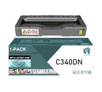 TLCGQF Cartucho de tóner en color C340DN de alto rendimiento, compatible con las impresoras Ricoh Aficio SP C340, C340DN y C340SF. Cartuchos 407895 y 407896. Capacidad para 5000 páginas.,Amarillo
