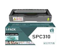 TLCGQF Cartucho de tóner en color SPC310, compatible con los cartuchos de impresora Ricoh Aficio SP C231N C231SF C232DN C232SF C242DN C242SF C311N C312DN C320DN C342DN.,Amarillo