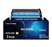 TLCGQF Cartucho De Toner Reemplazable 314A Para HP Color Laserjet 2700 2700N 3000 3000Dn 3000Dtn Cartucho Q7560A Q7561A Q7562A Q7563A Suministros De Alto Rendimiento,Azul