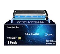TLCGQF Cartucho de Tóner Reemplazable 501A para HP Color Laserjet 3600Dn 3600N 3800 3800Dn 3800Dtn CP3505 CP3505N CP3505DN Suministros Q6470A Q6471A Q6472A Q6473A,Cyan