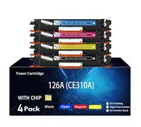 TLCGQF Cartucho De Tóner Reemplazable De 126A, Compatible Con Los Cartuchos De Tóner HP Laserjet Pro CP1025/Cp1025nw/CP1021 CP1022 CP1023 M177fw/M176n/M175NW CE310A CE311A CE312A CE313A.,4color