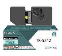 TLCGQF Cartucho De Tóner Reemplazable TK-5242 De Alto Rendimiento, Compatible Con La Impresora Kyocera ECOSYS M5526cdn M5526cdw P5026cdn P5026cdw. 4000 Páginas.,Negro
