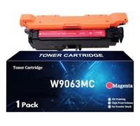 TLCGQF Cartucho De Tóner Reemplazable W9060MC W9061MC W9062MC W9063MC Para Consumibles De Oficina HP Color Laserjet Serie E55040dn E57540dn (Con Chip),Rojo