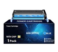 TLCGQF Q5950a Q5951a Q5952a Q5953a Cartucho Toner 643A Consumibles Para Hp Color Laserjet 4700 4700Dn 4700Dtn 4700N 4700Ph Con Chip Cartucho Toner Alto Rendimiento,Cyan
