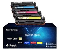 TLCGQF W2210A W2211A W2212A W2213A Cartucho De Tóner Reemplazable 207A Para Impresora HP Color Laserjet Pro MFP M282nw M283fdn M283fdw M182nw/M183fw Cartuchos De Tinta De Alta Capacidad,4color