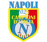 TLDSHOP® - Adhesivo Nápoles Campeón de Italia 2022/23 - Varios tamaños y formas disponibles - Escudo o número 3 - Tricolor - Reinicio de 3 - Piezas 1 - Modelo: (Escudo - Grande)
