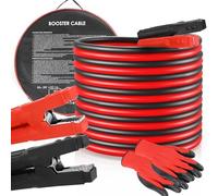 TLGREEN 6M 3000A 50mm² Cables de Puente para Baterías de Camiones Automóviles y Motocicletas, Cables de Arranque de Emergencia para Coche con Guantes y Bolsa, Certificado CE, Portátil…