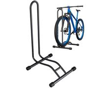 TLGREEN Soporte bici suelo 24-28 pulgadas,hasta 75mm,Negro | Soporte bici rueda trasera, diseño ancho, máx. 25 kg, ideal para bicis de montaña, carretera y turismo