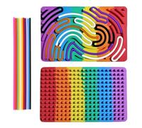 TLHWIN Sensory Activity Board, Juguete de Silicona para aliviar el estrés, calmar, enfocar, para TDAH y Autismo, Controlador de Juego de Juguete sensorial de 6 Colores para niños (Multicolor)
