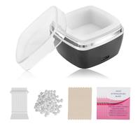 tlidfgeo Nose Wax Kits for Men and Women, USB Rapid Heating Wax Warmer Kit, 4 en 1 Wax Wärmer-Kits,10 Nose Hair Sticks,10 Holzstöchen,5 Tabletten Behandlung Öl,1 máquina, cera, 100 g