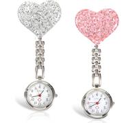tlidfgeo Reloj de bolsillo para enfermeras, Broche de reloj de enfermera