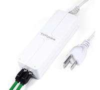 Tliffpaco Inyector de red PoE+ de 2.5 Gb, transmite datos de red y alimentación de alimentación, 60 W 55 V, cumple con 802.3af/at/bt, Plug & Play, hasta 100 m, adecuado para cámara IP PTZ/teléfono de