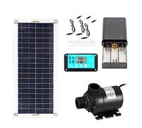 Tlily Bomba de Agua Solar de 50W DC12V 800L/H Bomba de Fuente de Agua Solar de Bajo Ruido Bomba de Riego de Fuente de Agua Familiar para JardíN RV
