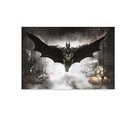 Tlilyy Cartel De Batman - Superheroes Lona Estampado Pared Decorativa 3D Art Gift Ready Colgado En El Dormitorio De La Sala De Estar 24x36inch(60x90cm)