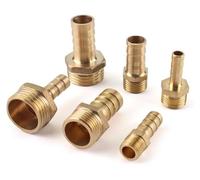 TLLMBH Accesorio de tubería latón 4 mm, 6, 8, 10 y 12, conector macho BSP 1/8", 1/4", 1/2" 3/8", adaptador cobre