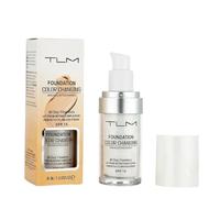 TLM Foundation - Base de Maquillaje que Cambia de Color - Se Adapta Automáticamente a Tu Tono de Piel - Ligera, Hidratante & Hipoalergénica - Cobertura 24h - Resistente al Agua - Ultra HD Maquillaje