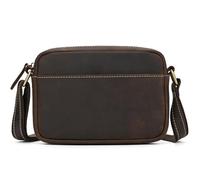 TLMDXTEU Bolso de hombro para hombre Men's Vintage Crossbody Bag Leather Shoulder Mochila de viaje de negocios(Colour 1)