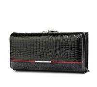 TLMDXTEU Cartera Larga para Mujer Cartera de Piel for Mujer Tipo Clutch for en Charol Gran Capacidad(2)