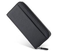 TLMDXTEU Cartera Larga para Mujer Cartera for Mujer, Bolso Largo con múltiples Posiciones for Tarjetas, Monedero, de Mano Gran Capacidad(Schwarz)