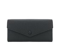 TLMDXTEU Cartera para Mujer Cartera Larga Tipo sobre de Piel Vaca con Capa Cabeza for Guardar Dispositivos móviles Monedero Largo de Señora(Schwarz)