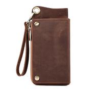 TLMDXTEU Carteras Hombre Cartera de Cuero Larga Tipo sobre for Hombre con Tarjetero(Colour 1)