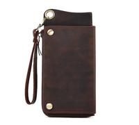 TLMDXTEU Carteras Hombre Cartera de Cuero Larga Tipo sobre for Hombre con Tarjetero(Colour 2)