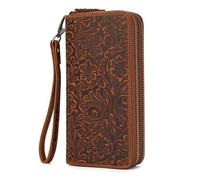 TLMDXTEU Carteras Hombre Cartera Larga for Hombre, Cartera Vintage, de Mano Cuero