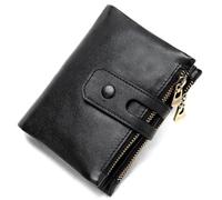 TLMDXTEU Carteras Hombre Monedero Corto Vintage de Cuero for Hombre, Monedero con múltiples Tarjetas(Color 1)