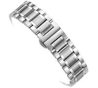 TLMDXTEU Correa de Reloj de Metal para Hombre y Mujer Correa de reloj acero inoxidable con doble(20mm)