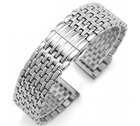 TLMDXTEU Correa de Reloj de Metal para Hombre y Mujer Correa De Reloj Acero Inoxidable Macizo(16mm)