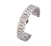 TLMDXTEU Correa de Reloj de Metal para Hombre y Mujer Reloj Correa de acero inoxidable Hebilla metal Plata(Silver 2,16mm)