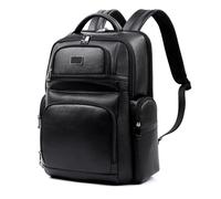 TLMDXTEU Mochila Informal de Cuero Para Hombre Bolso de hombro for hombre cuero for ordenador Bolsos Mochilas negocios