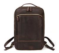 TLMDXTEU Mochila Informal de Cuero Para Hombre Bolso de hombro vintage for hombre, mochila cuero, bolso viaje for exteriores