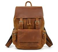 TLMDXTEU Mochila Informal de Cuero Para Hombre Mochila de cuero for hombre, mochila vintage for mujer